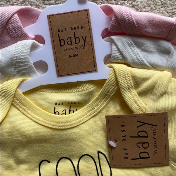 NEW Rae Dunn baby set good vibes only onesies - Picture 4 of 6